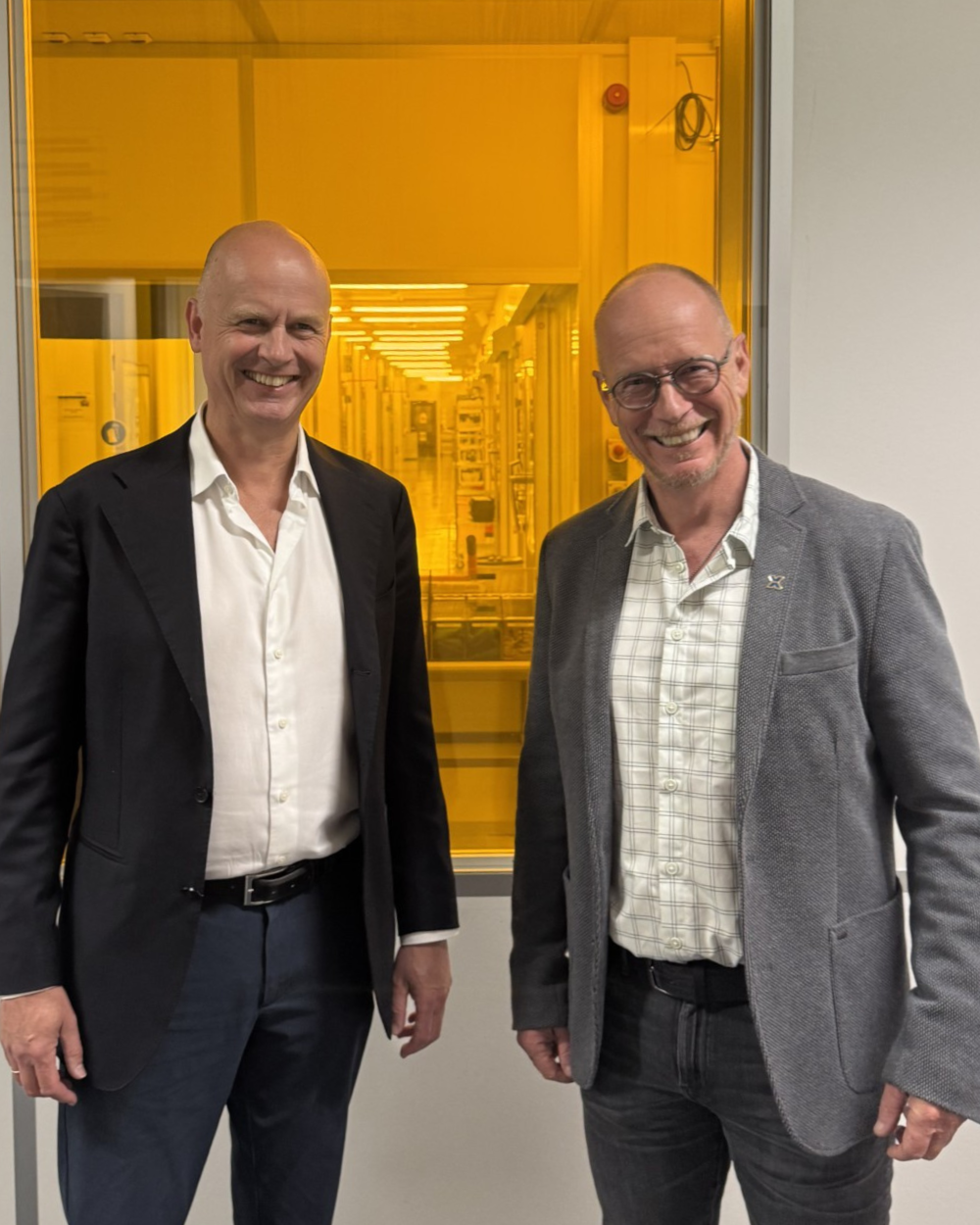 Otto van den Boogaard, CEO High Tech Campus Eindhoven (left) and Wil van de Wiel, CEO XIVER