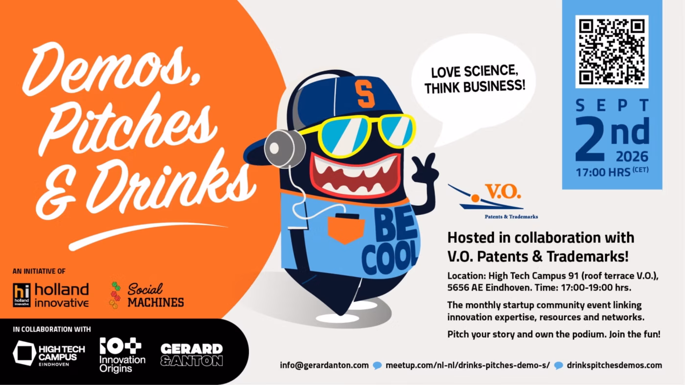 Drinks, Pitches & Demos September 2nd